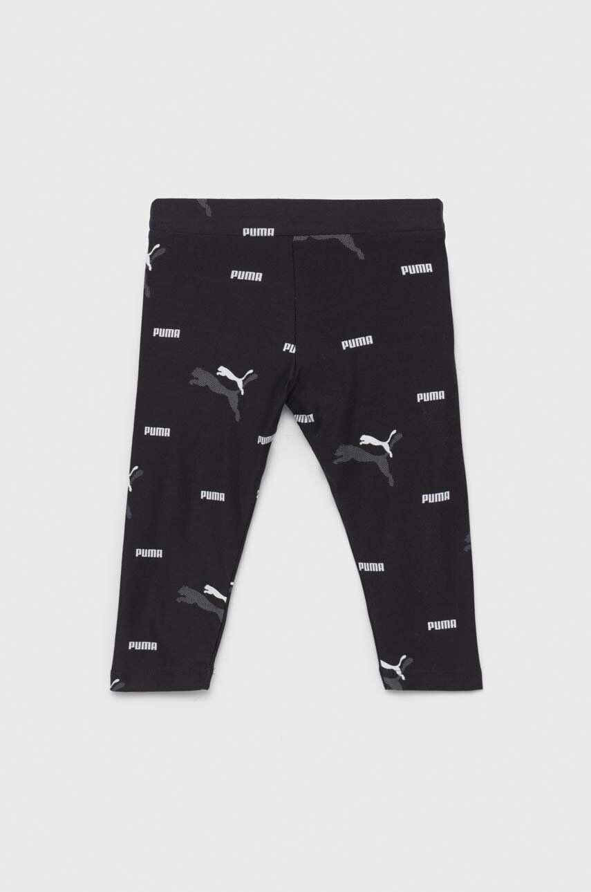 Puma Детски клин ESS+ LOGO LAB AOP 7/8 Leggings G в черно с десен - Pepit.bg