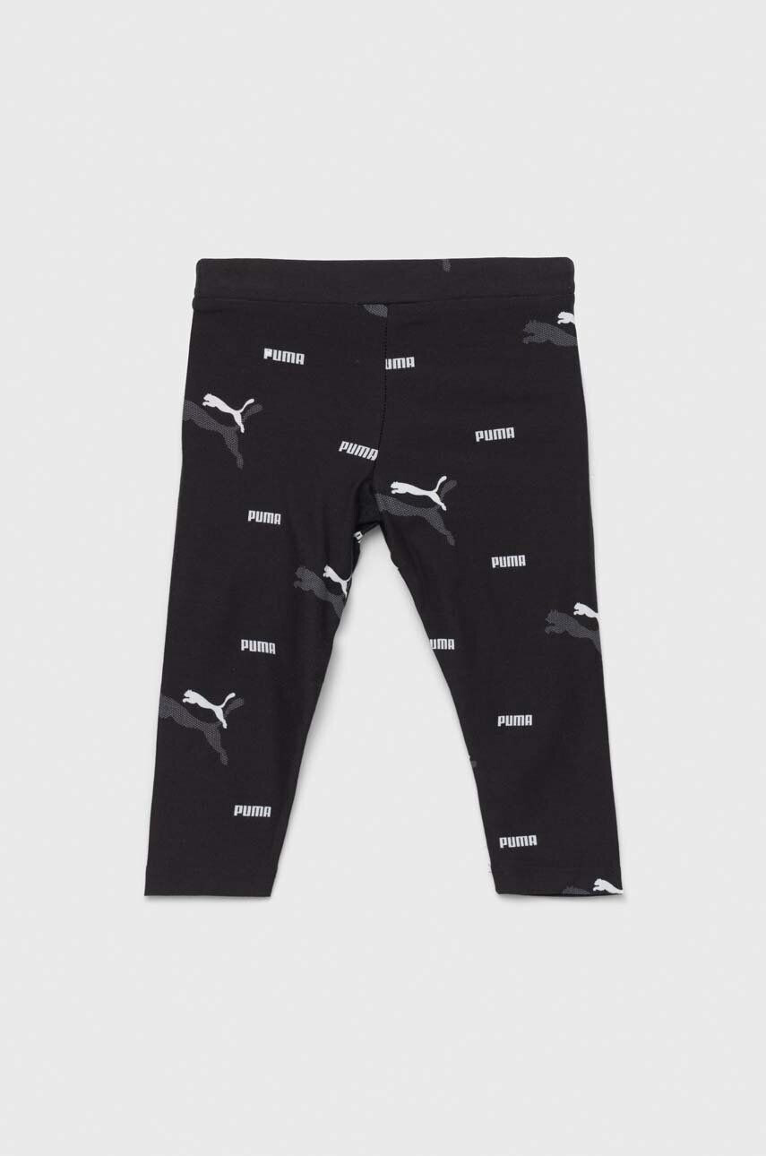 Puma Детски клин ESS+ LOGO LAB AOP 7/8 Leggings G в черно с десен - Pepit.bg