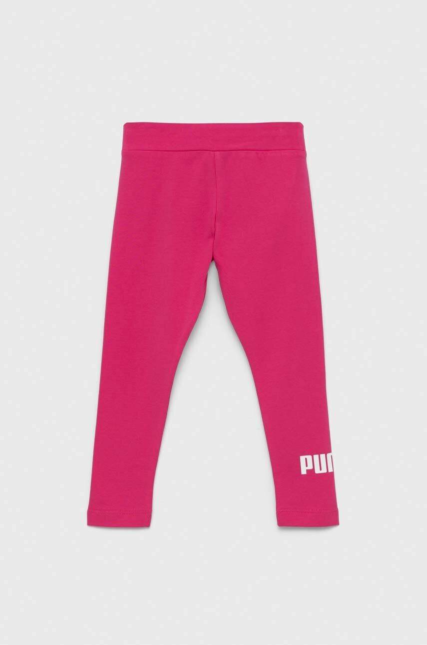 Puma Детски клин ESS Logo Leggings G в розово с принт - Pepit.bg