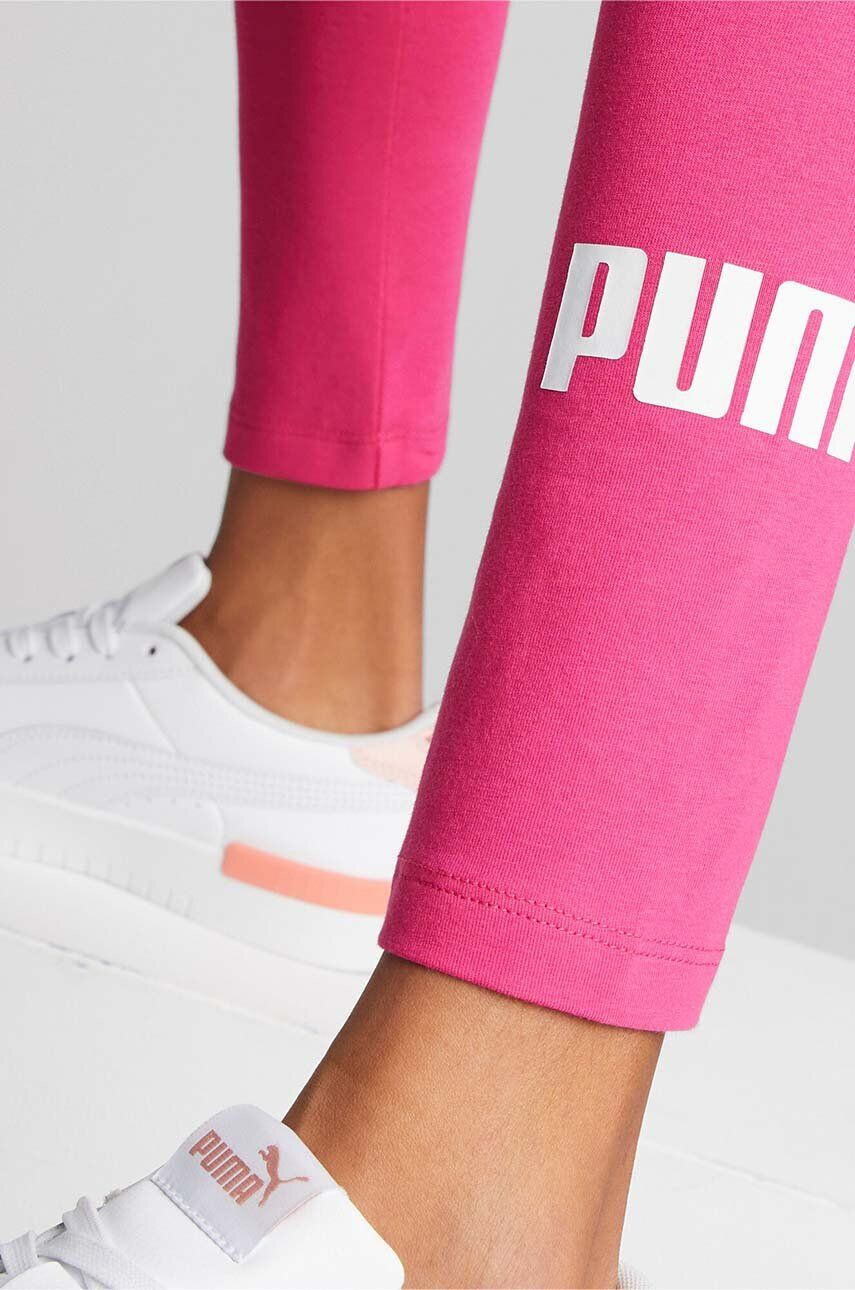 Puma Детски клин ESS Logo Leggings G в розово с принт - Pepit.bg