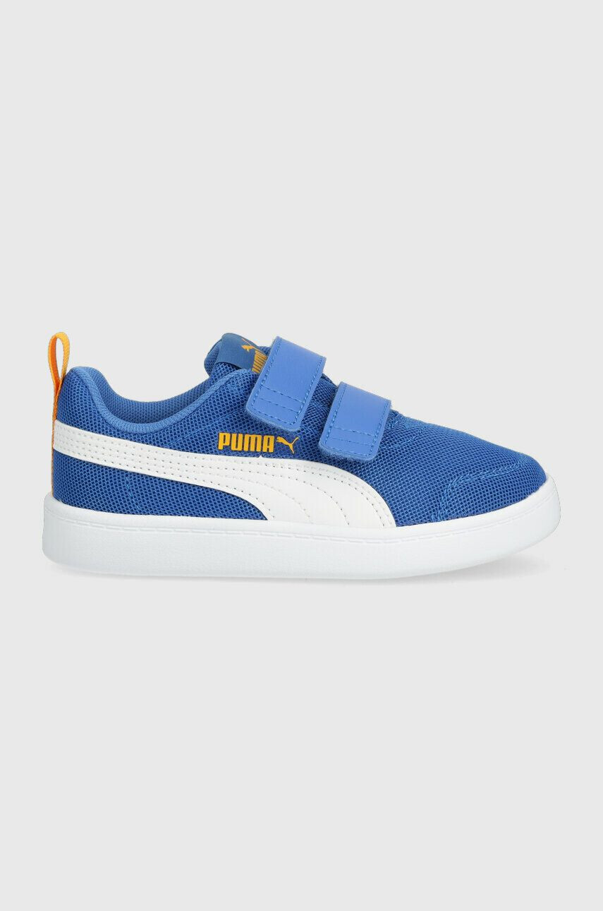 Puma Детски маратонки Courtflex v2 Mesh V PS в синьо - Pepit.bg