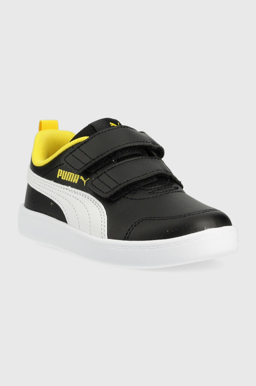 Puma Детски маратонки Courtflex v2 V PS в черно - Pepit.bg