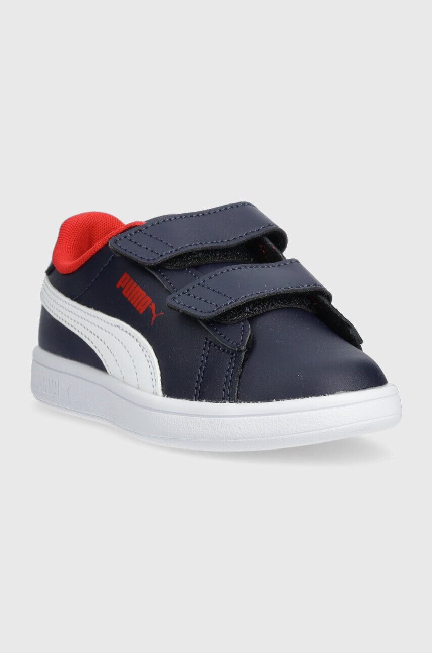 Puma Детски маратонки Smash 3.0 L V PS в тъмносиньо - Pepit.bg