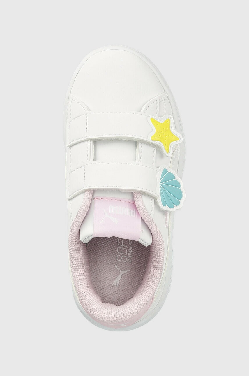 Puma Детски маратонки Smash v2 Mermaid V PS в бяло - Pepit.bg