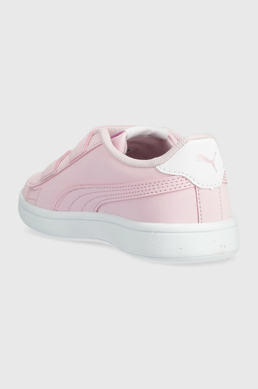 Puma Детски маратонки Smash v2 Mermaid V PS в розово - Pepit.bg