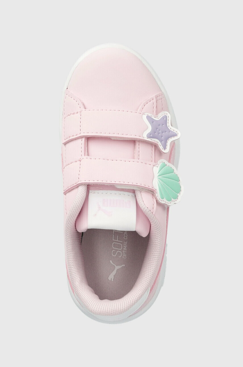 Puma Детски маратонки Smash v2 Mermaid V PS в розово - Pepit.bg