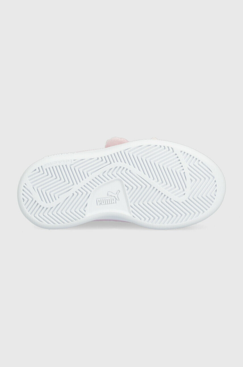 Puma Детски маратонки Smash v2 Mermaid V PS в розово - Pepit.bg