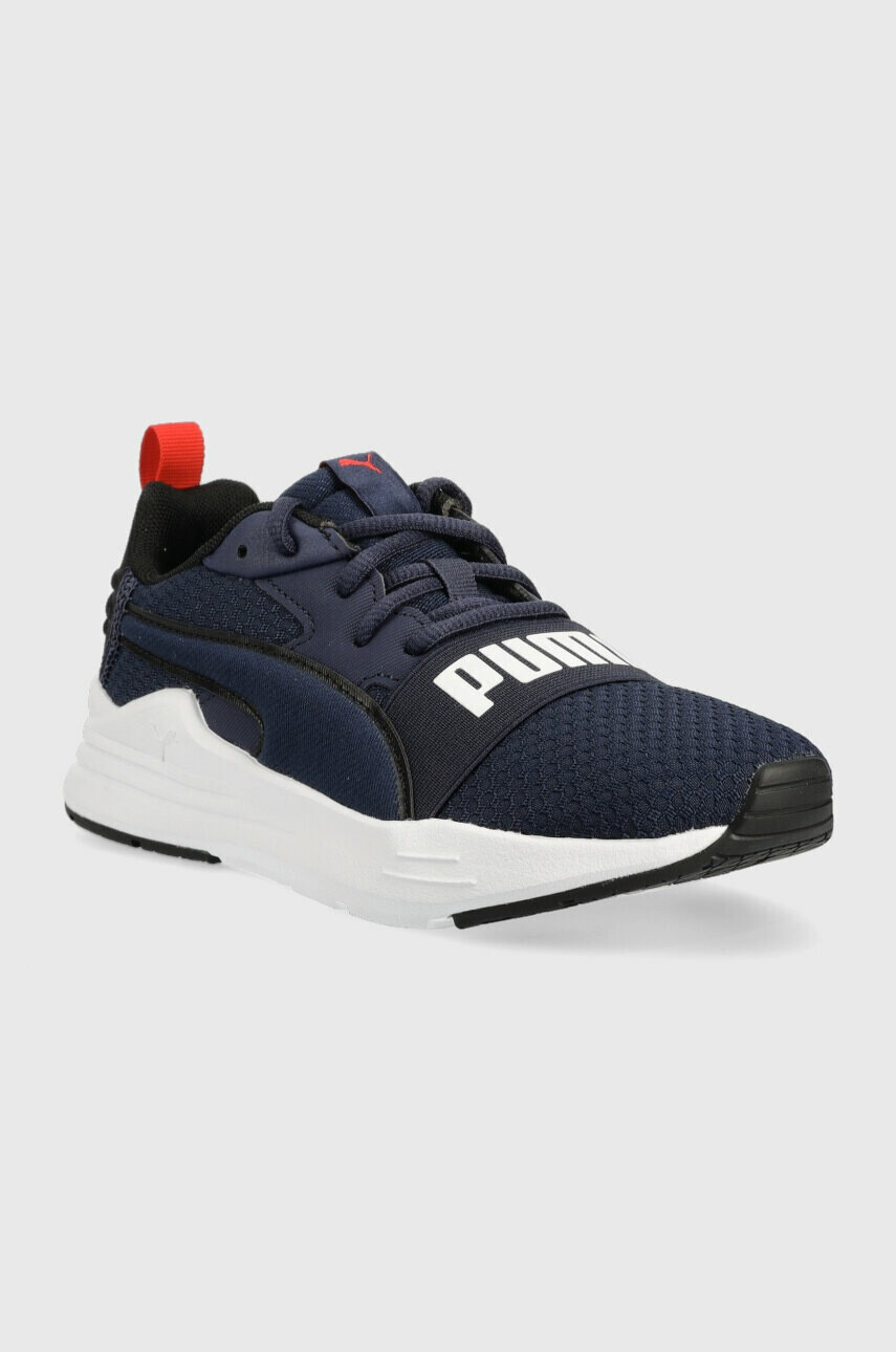 Puma Детски маратонки Wired Run Pure Jr в тъмносиньо - Pepit.bg