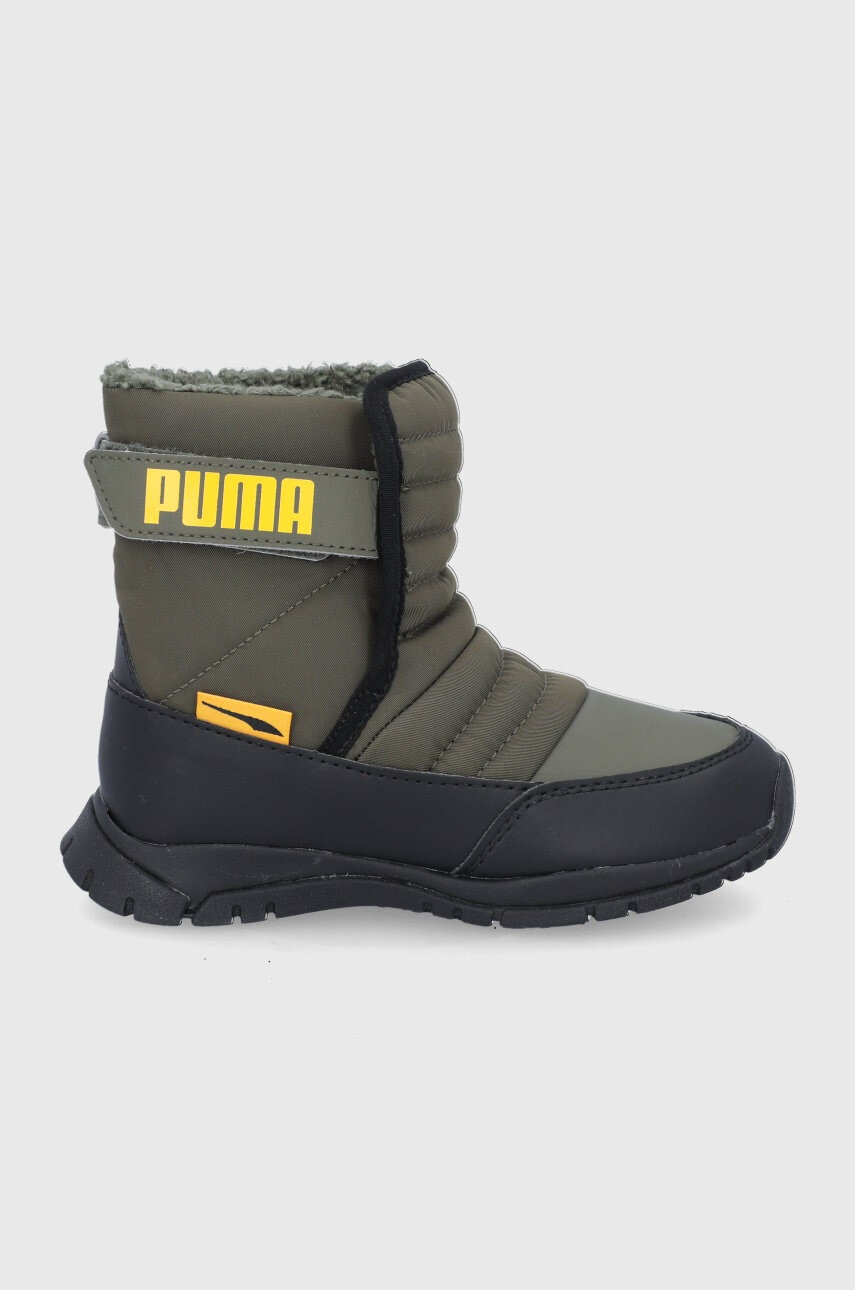 Puma Детски зимни обувки Nieve Boot WTR AC PS в зелено - Pepit.bg