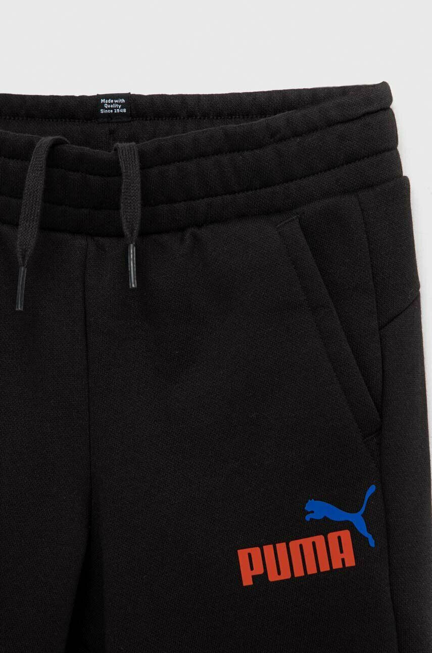 Puma Детски спортен панталон ESS+ 2 Col Logo Pants FL cl B в черно с принт - Pepit.bg