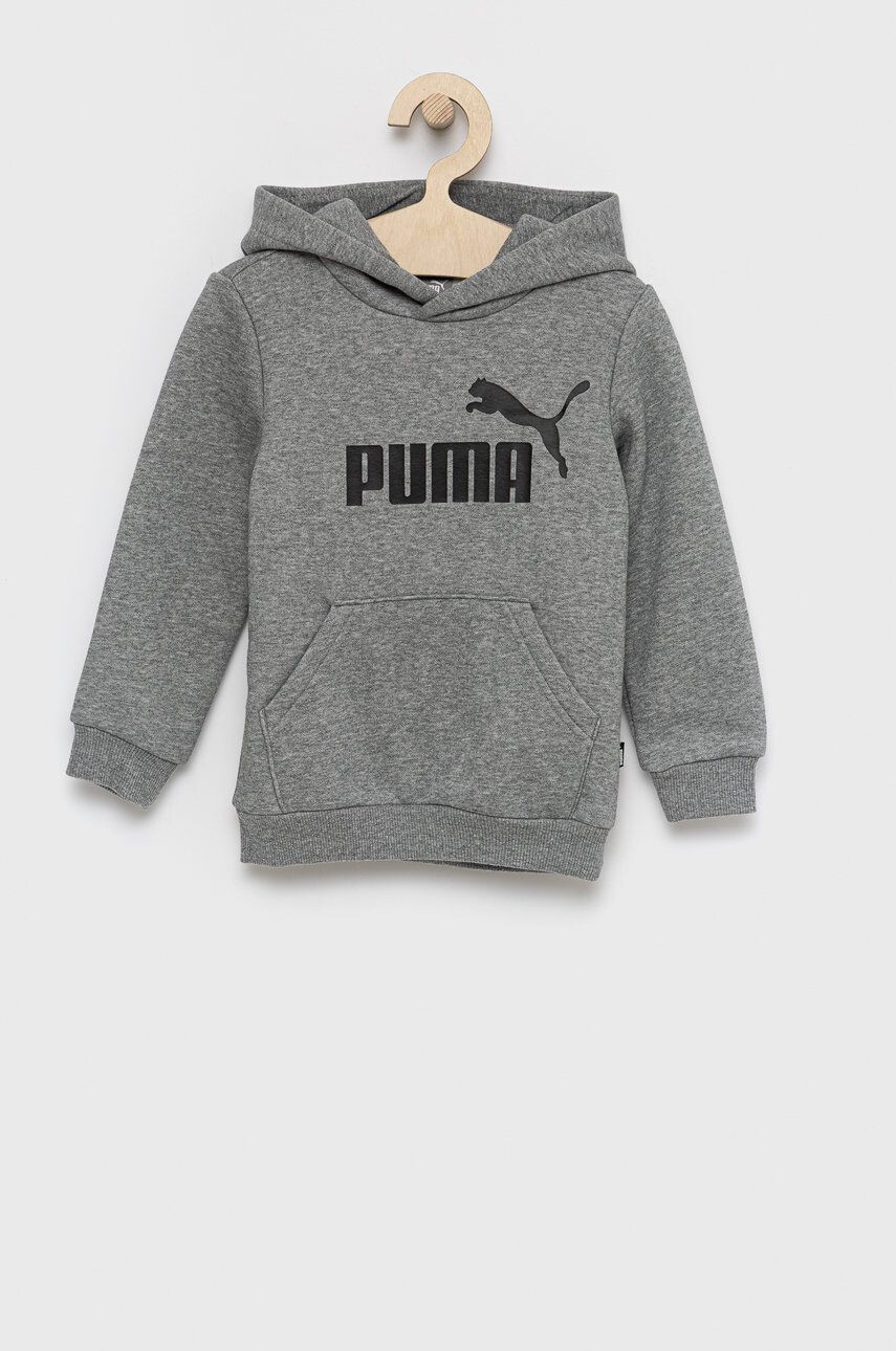 Puma Детски суичър 586965 в сиво с принт - Pepit.bg