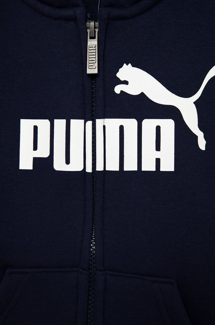 Puma Детски суичър 586967 в тъмносиньо с принт - Pepit.bg