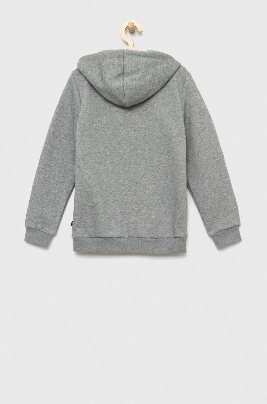 Puma Детски суичър ESS+ 2 Col Big Logo Hoodie FL B в сиво с качулка с принт - Pepit.bg