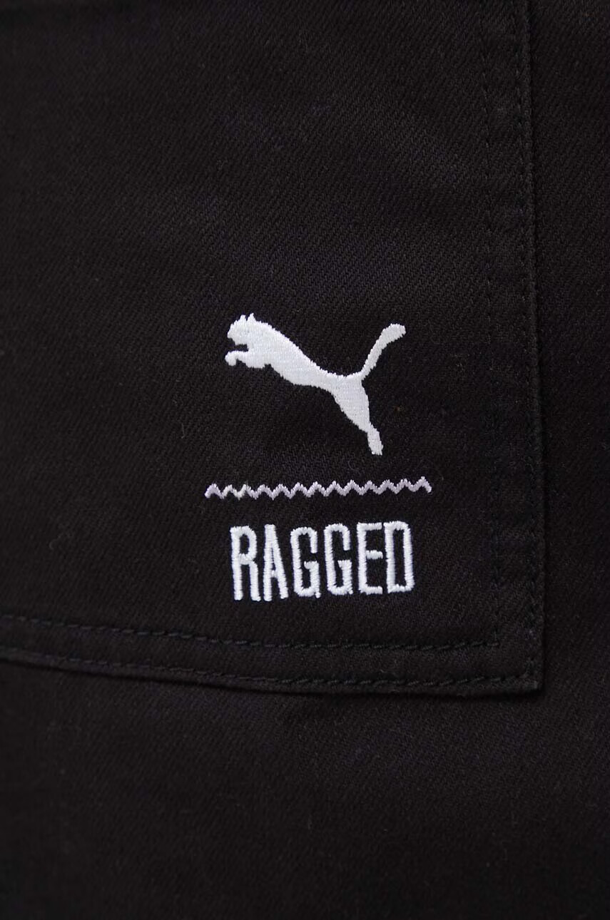 Puma Дънково яке X The Ragged Priest в черно преходен модел с уголемена кройка - Pepit.bg