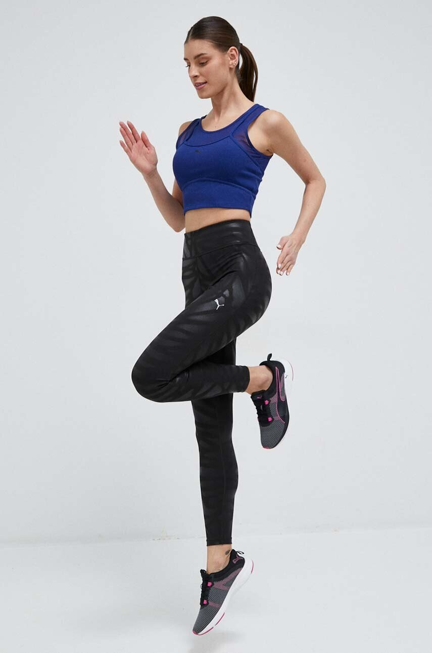 Puma Клин за трениране Nova Shine в черно с десен - Pepit.bg