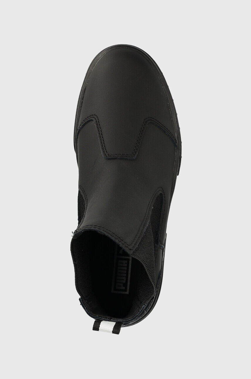 Puma Кожени боти челси в черно с платформа - Pepit.bg