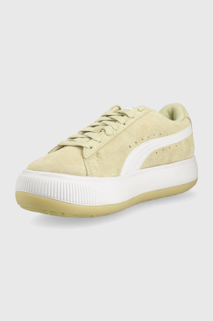 Puma Кожени маратонки Suede Mayu 38068612 в зелено - Pepit.bg