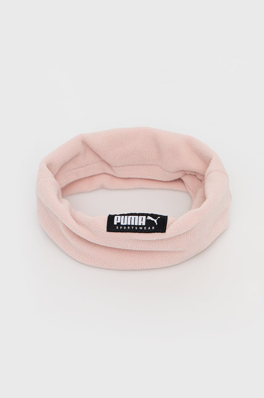 Puma Кръгъл шал в розово с десен - Pepit.bg