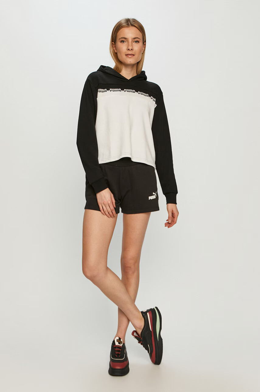 Puma Къс панталон 586824 дамски в черно - Pepit.bg