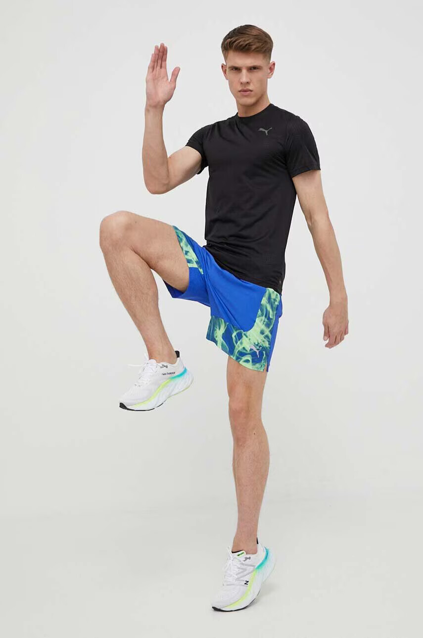 Puma Къс панталон за бягане Favorite в синьо - Pepit.bg