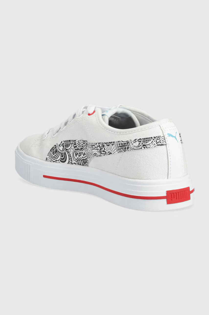Puma Ниски кецове Me Happy в бяло - Pepit.bg