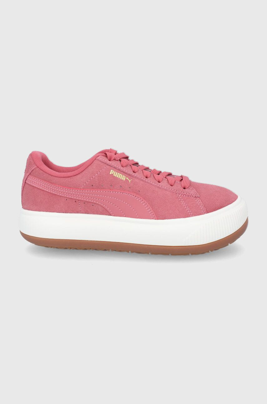 Puma Обувки Suede Mayu 380686 в розово с равна подметка - Pepit.bg