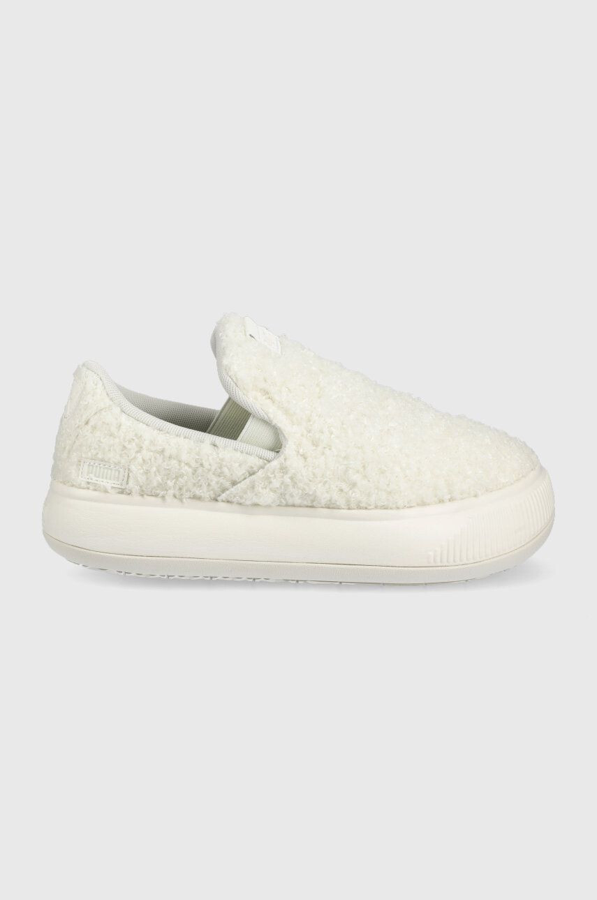 Puma Обувки Suede Mayu Slip-on Teddy wns 384887 в бяло - Pepit.bg