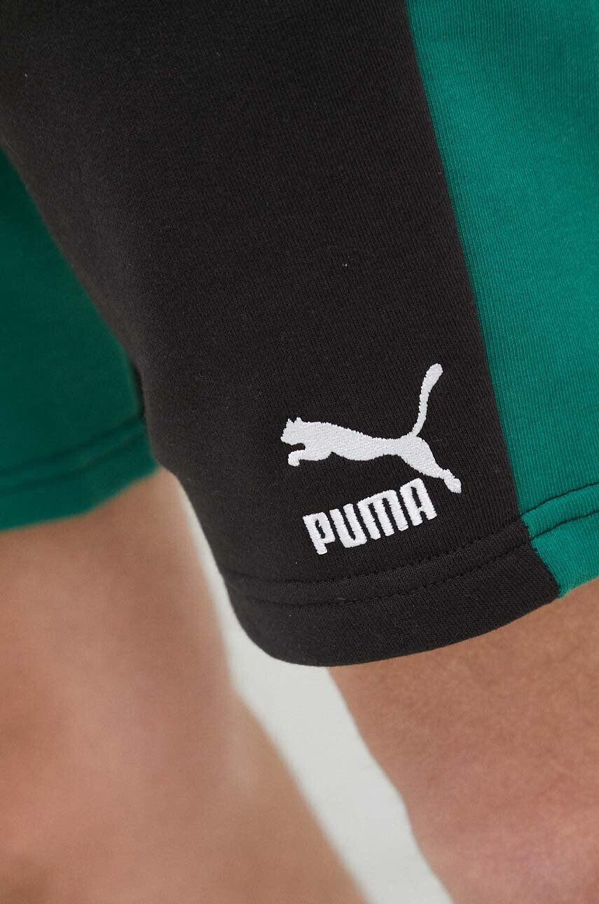 Puma Памучен къс панталон в черно - Pepit.bg