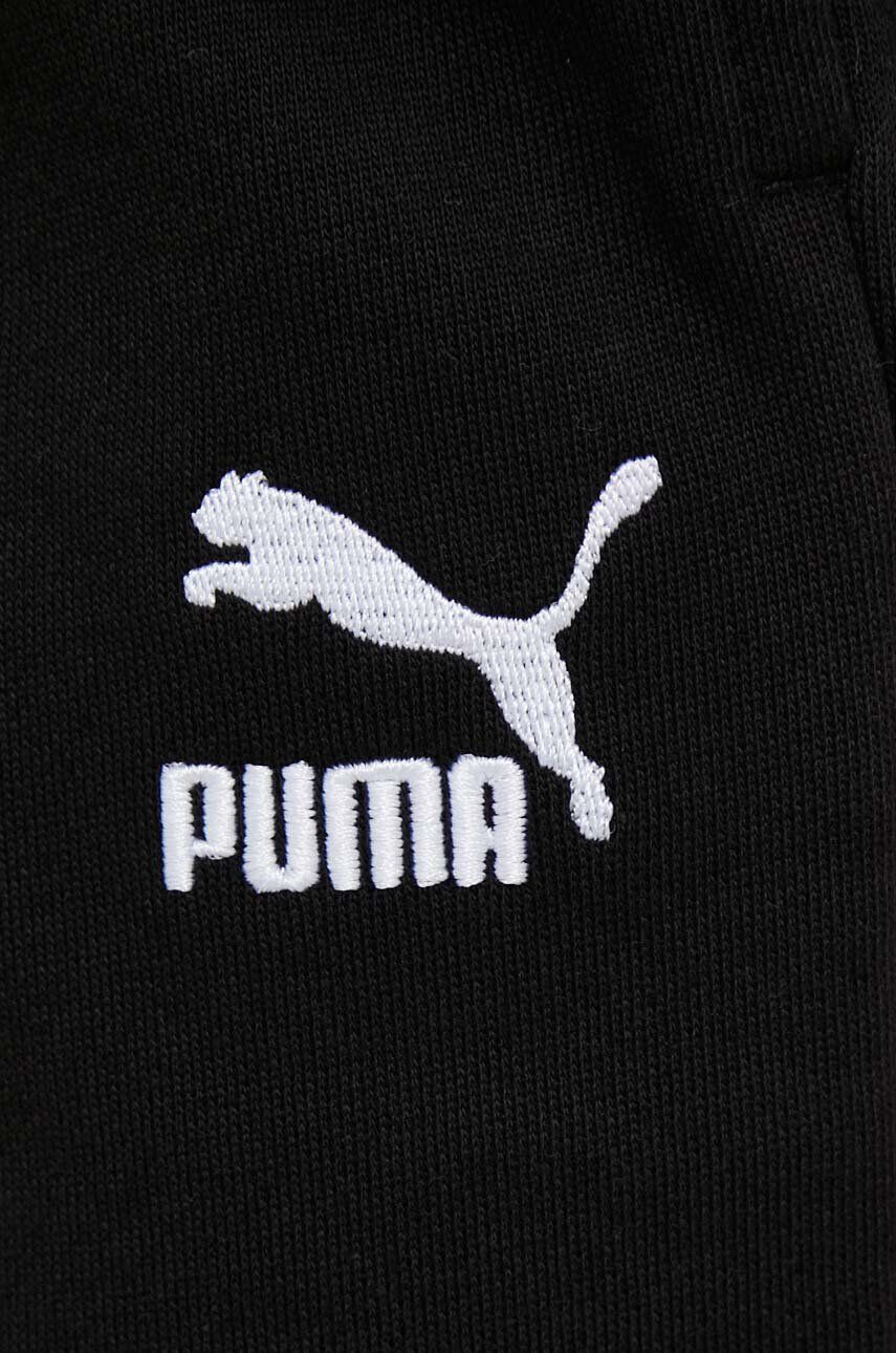 Puma Памучен спортен панталон в черно с изчистен дизайн - Pepit.bg