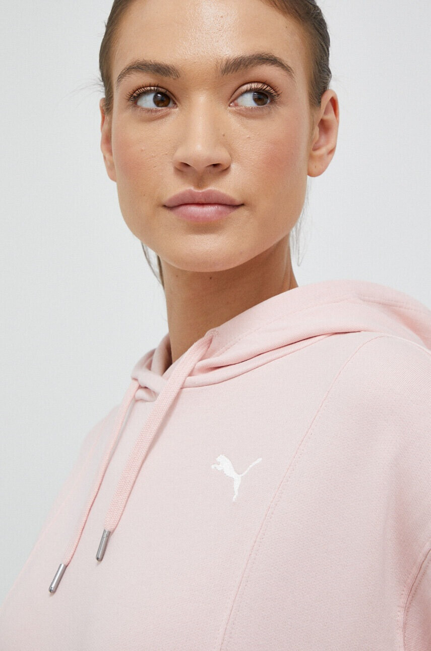 Puma Памучен суичър в бежово с изчистен дизайн - Pepit.bg