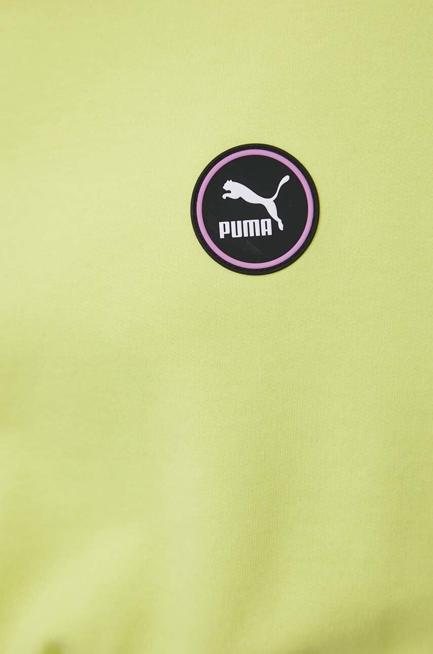 Puma Памучен суичър в сиво с качулка с принт - Pepit.bg