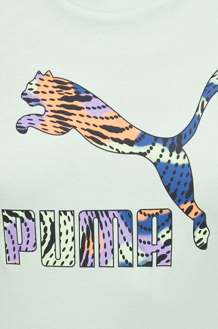 Puma Памучна тениска в зелено - Pepit.bg