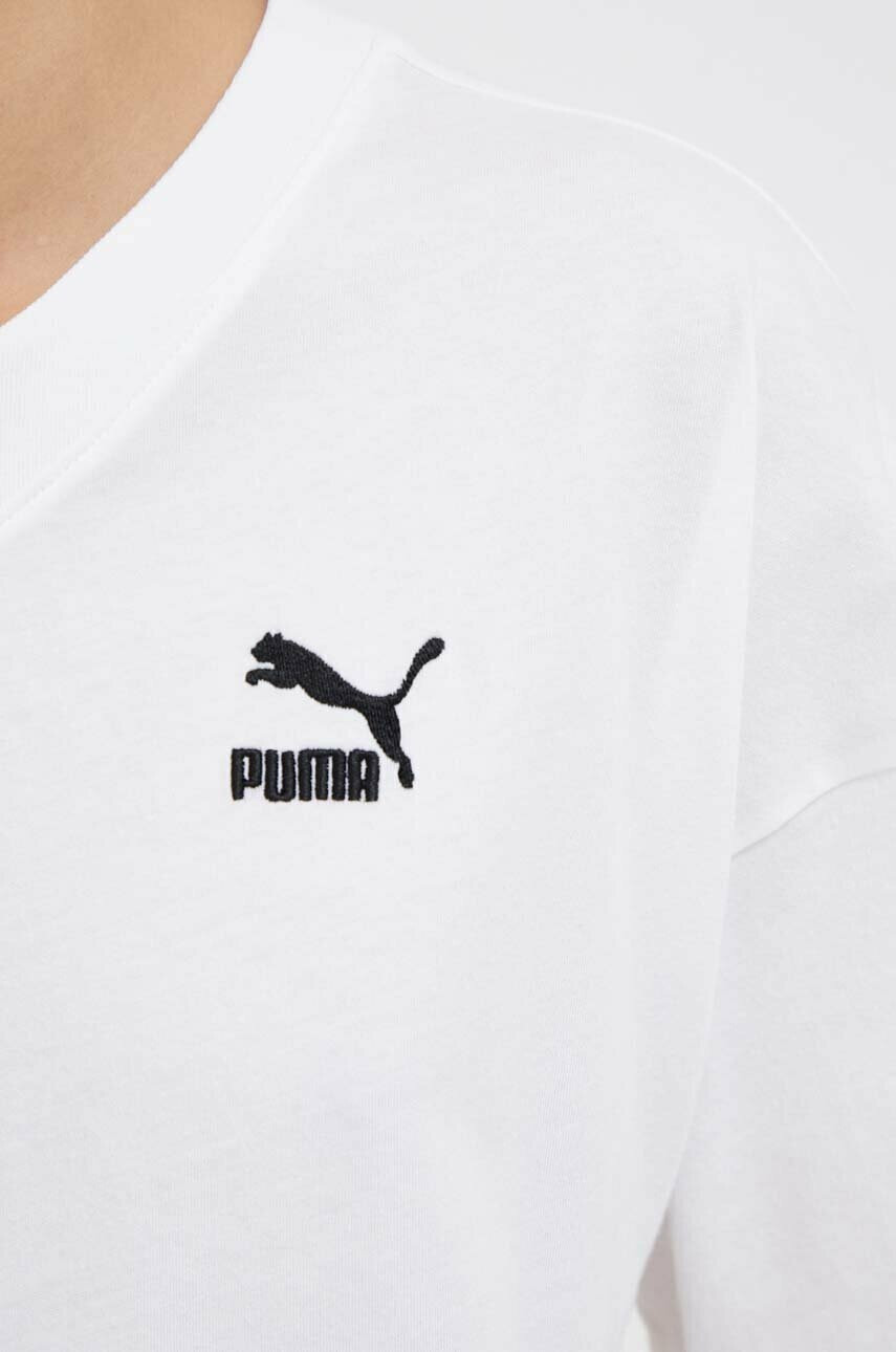 Puma Памучна тениска в бяло - Pepit.bg