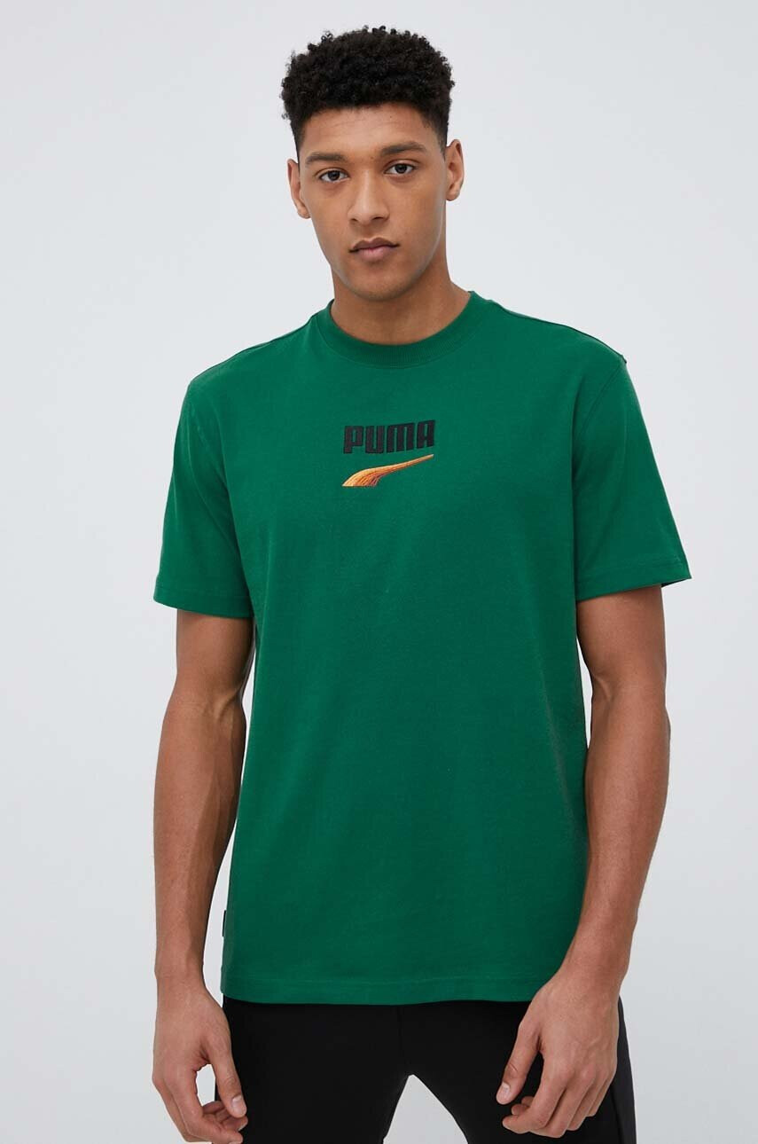 Puma Памучна тениска в бяло - Pepit.bg