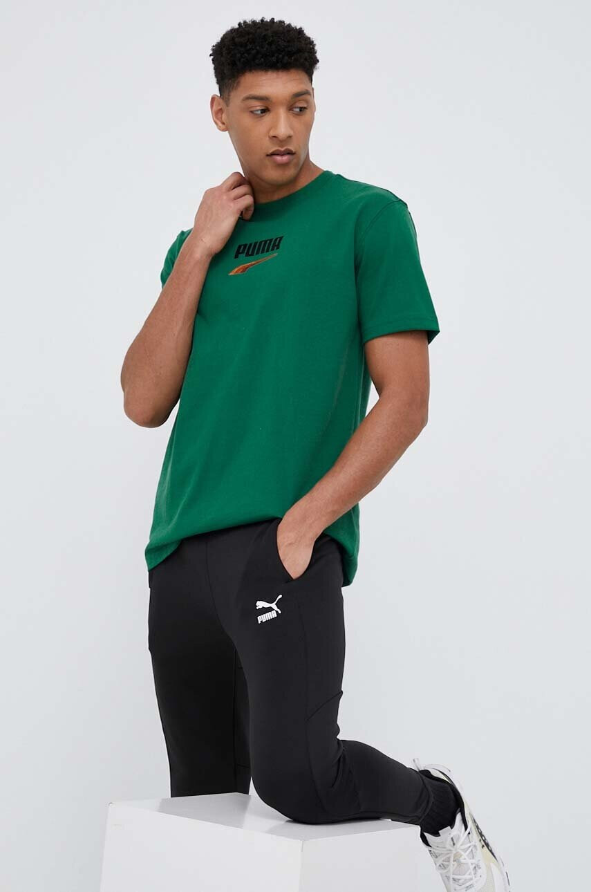 Puma Памучна тениска в бяло - Pepit.bg