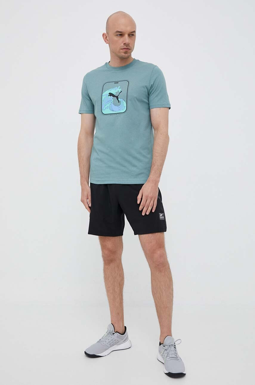 Puma Памучна тениска в сиво - Pepit.bg