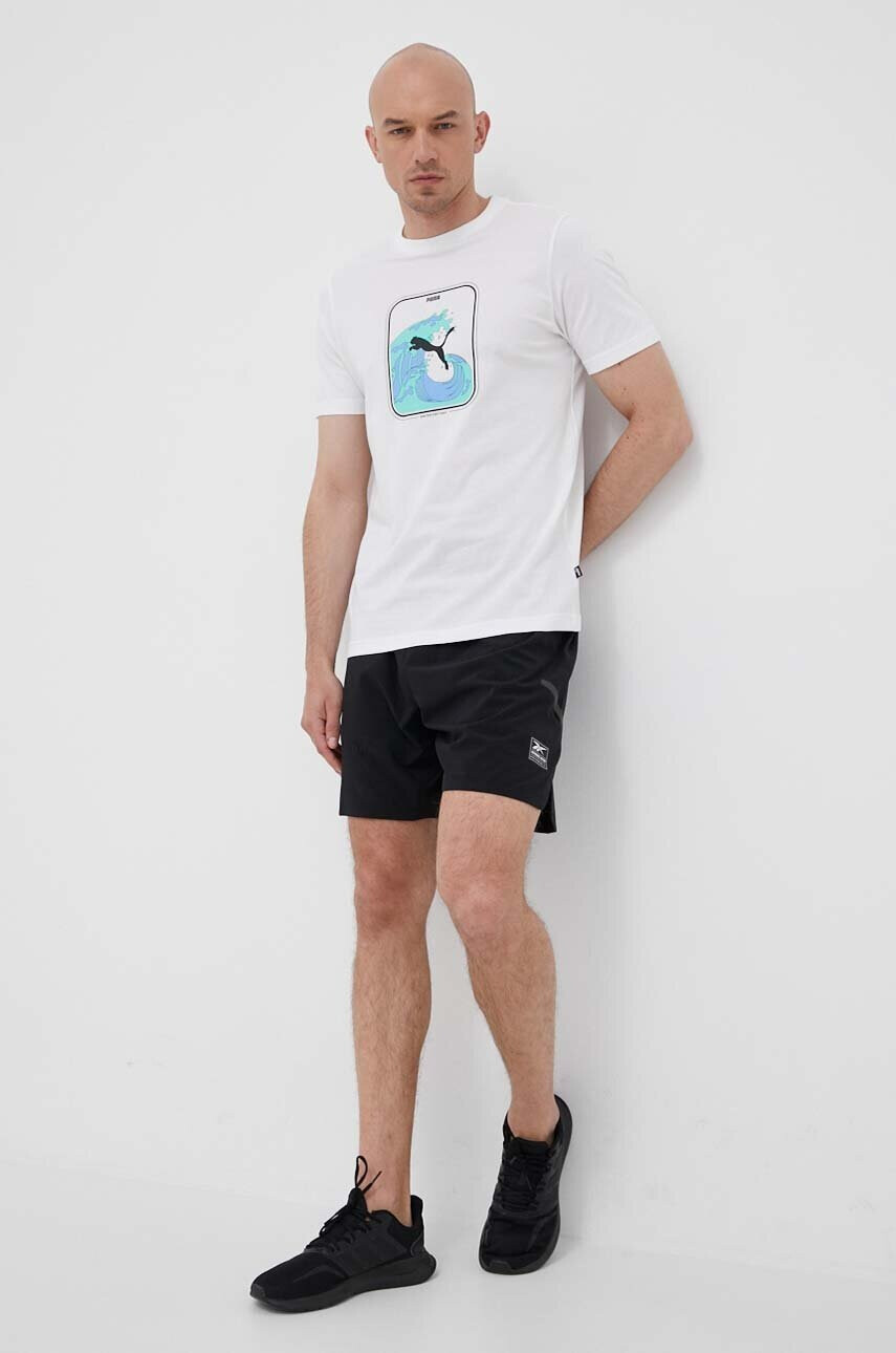 Puma Памучна тениска в розово - Pepit.bg