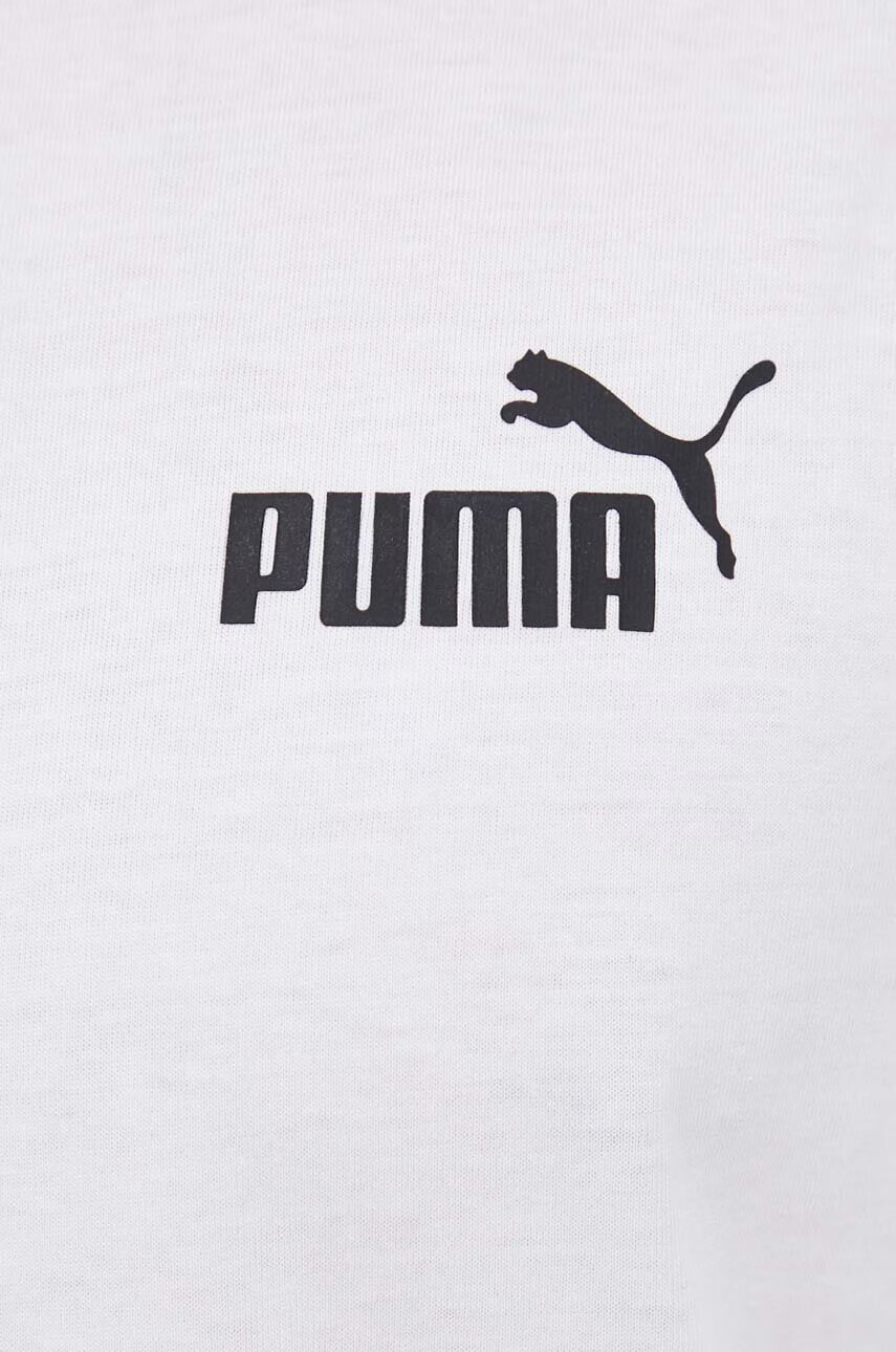 Puma Памучна тениска в бяло с принт - Pepit.bg