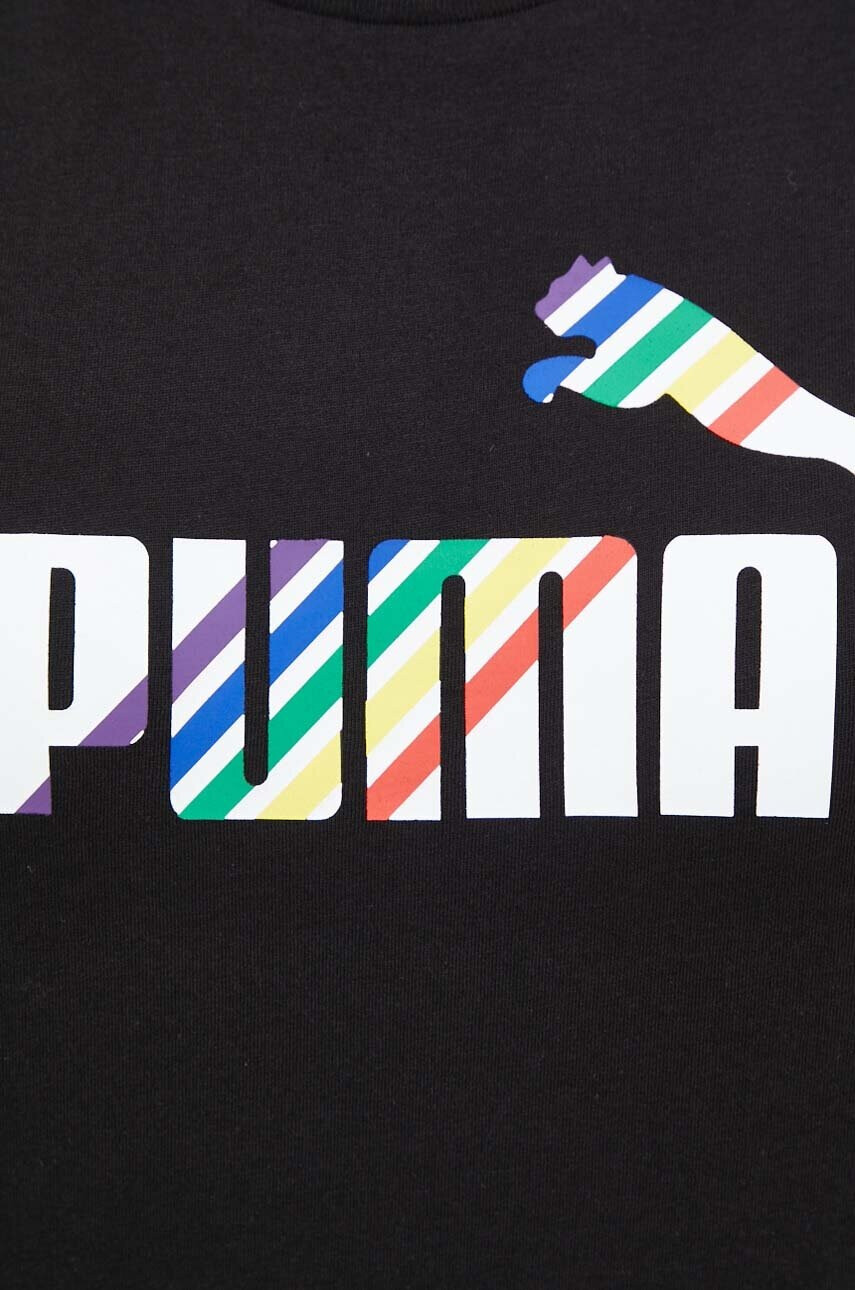 Puma Памучна тениска в черно - Pepit.bg