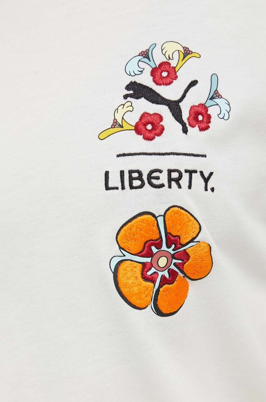 Puma Памучна тениска X LIBERTY в бежово - Pepit.bg