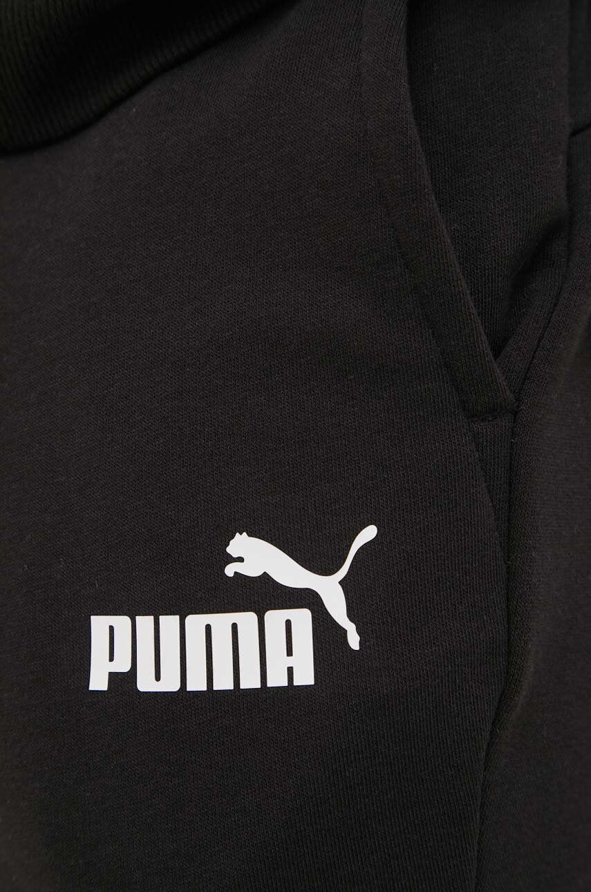 Puma Панталони 586720 мъжко в черно с принт - Pepit.bg