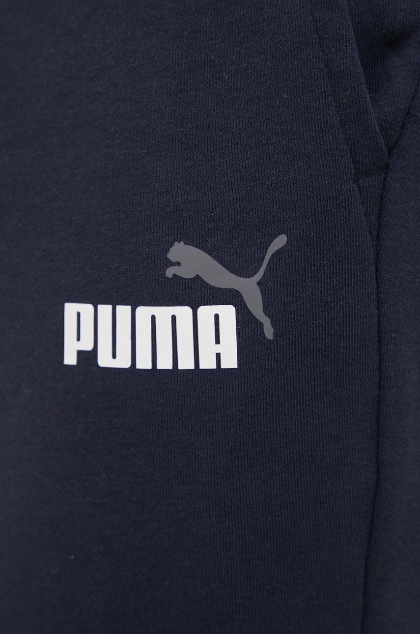 Puma Панталони 586768 мъжко в тъмносиньо с изчистен дизайн - Pepit.bg