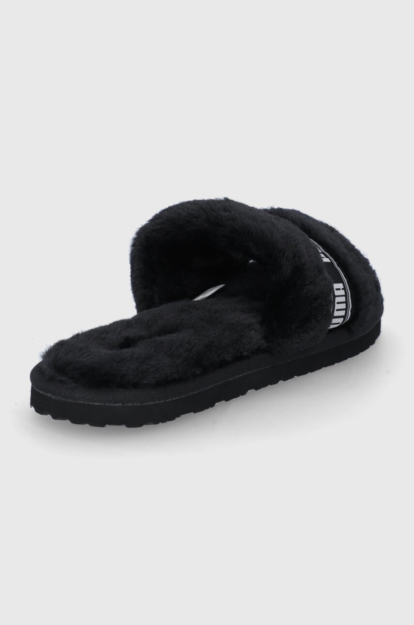 Puma Пантофи Fluff 384937 в черно - Pepit.bg