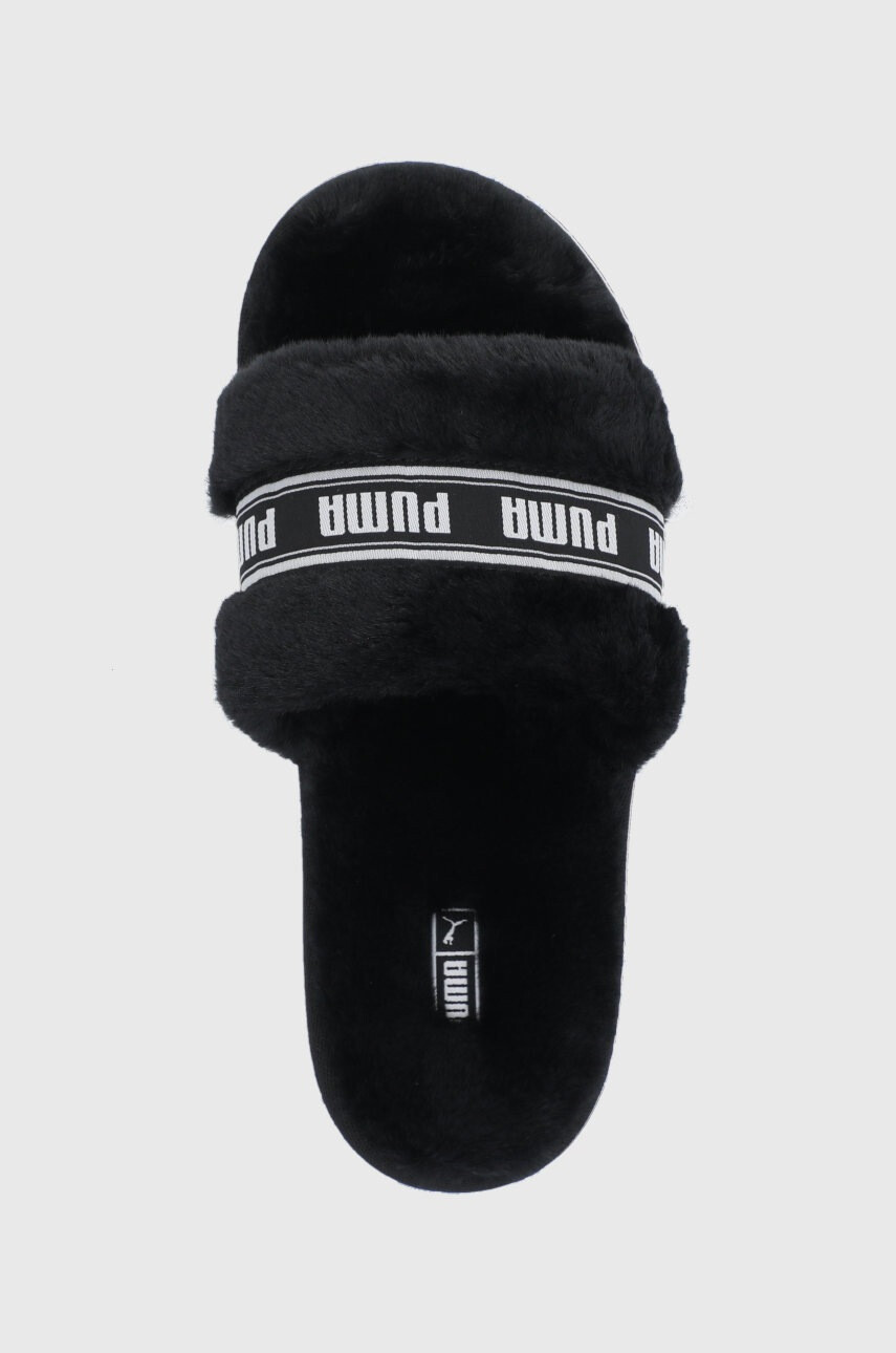 Puma Пантофи Fluff 384937 в черно - Pepit.bg