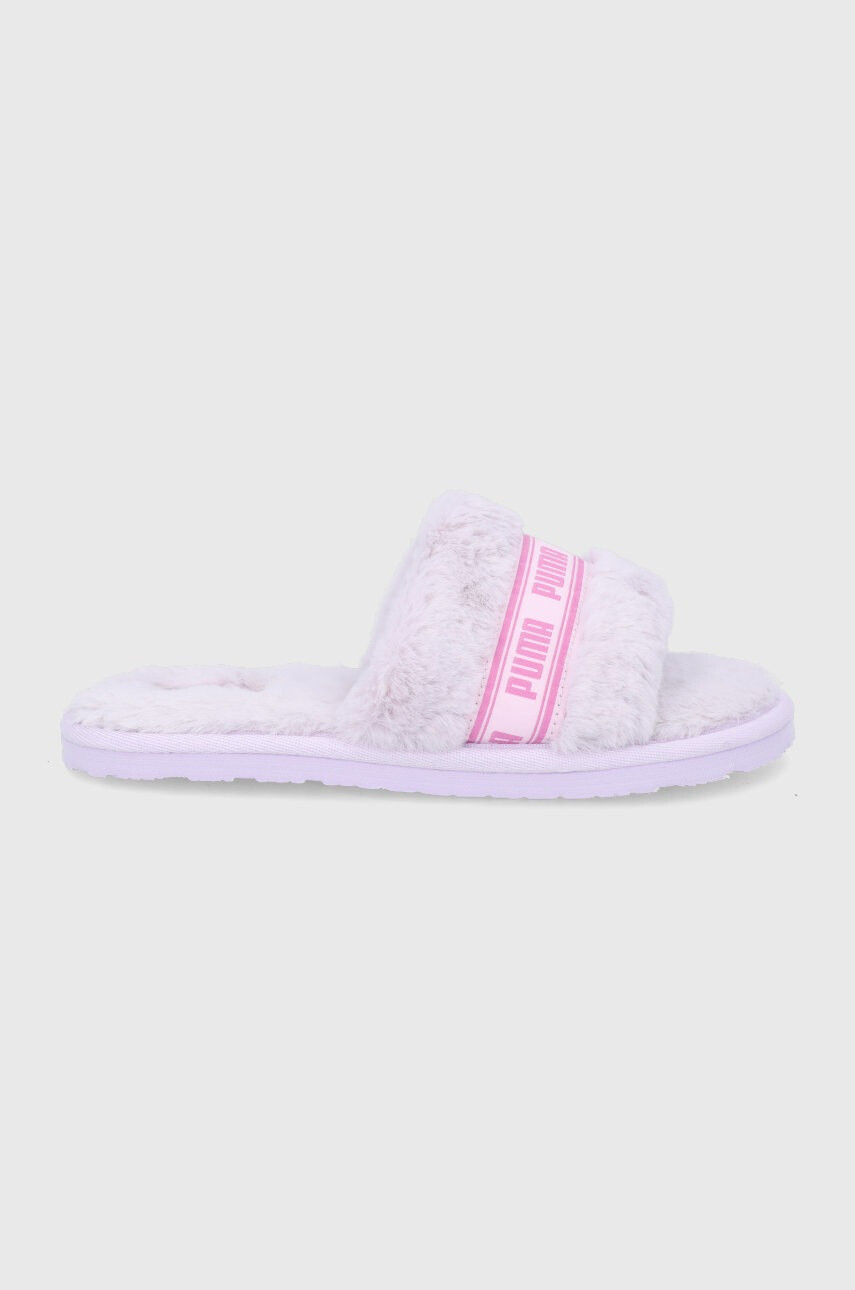Puma Пантофи Fluff 384937 в лилаво - Pepit.bg