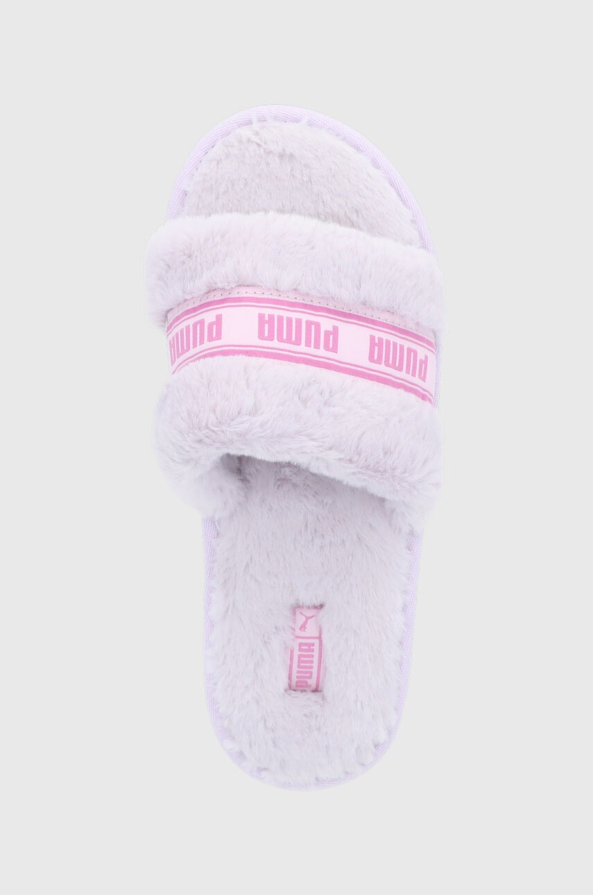 Puma Пантофи Fluff 384937 в лилаво - Pepit.bg