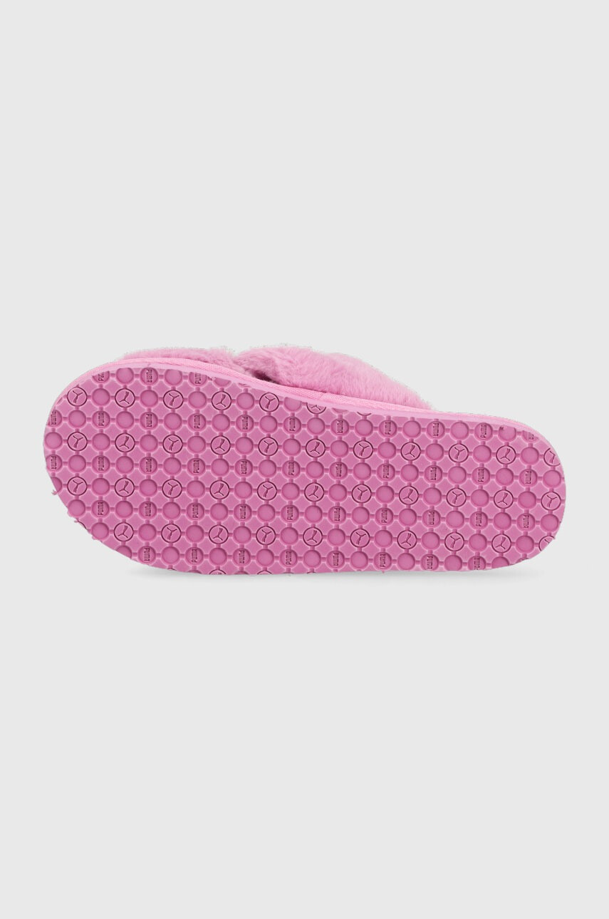 Puma Пантофи Fluff X Strap 384936 в лилаво - Pepit.bg