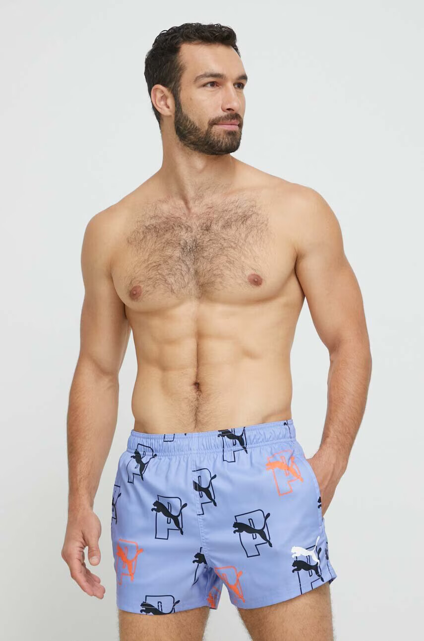 Puma Плувни шорти Cat Logo в лилаво - Pepit.bg