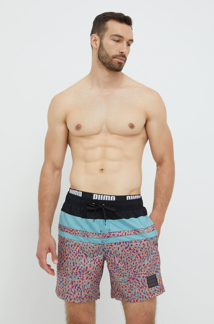 Puma Плувни шорти Heritage Stripe 935495 - Pepit.bg