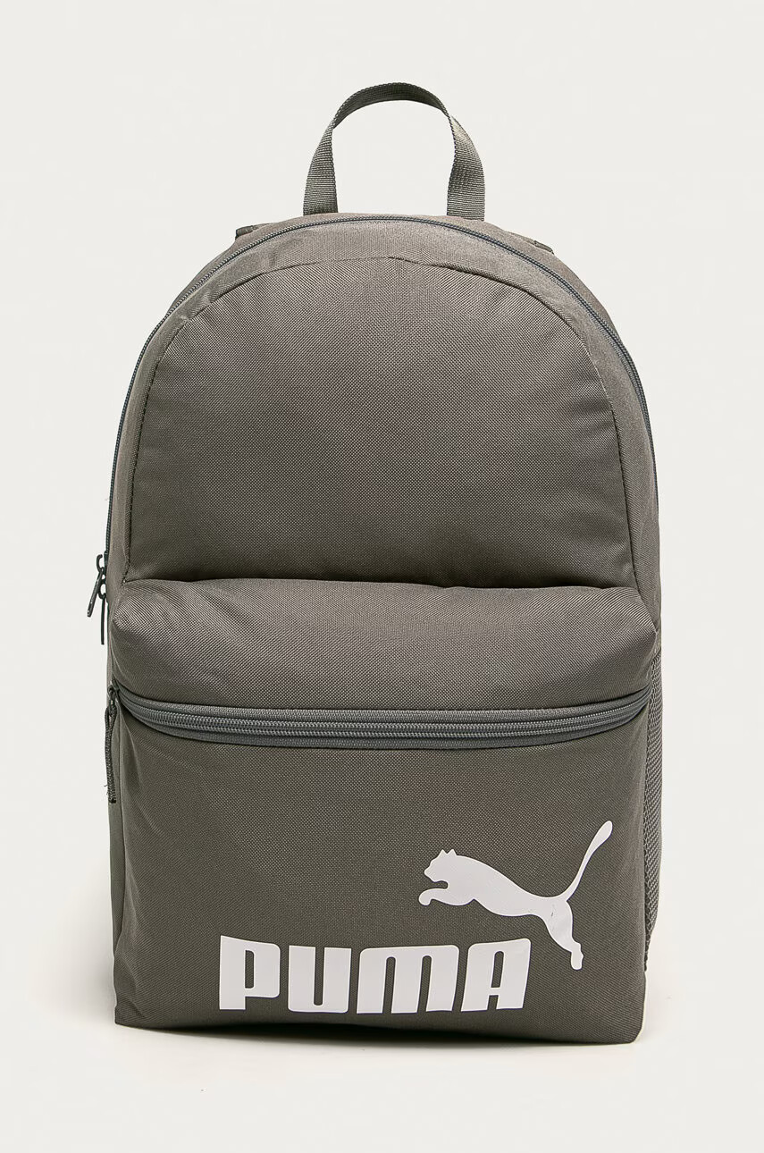 Puma Раница 75487 дамска в сиво голям размер с принт - Pepit.bg